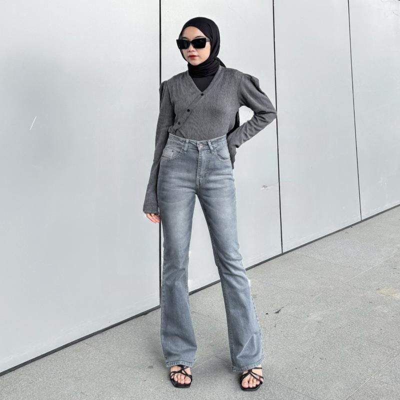 Highwaist Cutbray Jeans Retro 114 - Celana Jeans Cutbray Premium Wanita Panjang Cutbray Retro Jeans Vintage 7