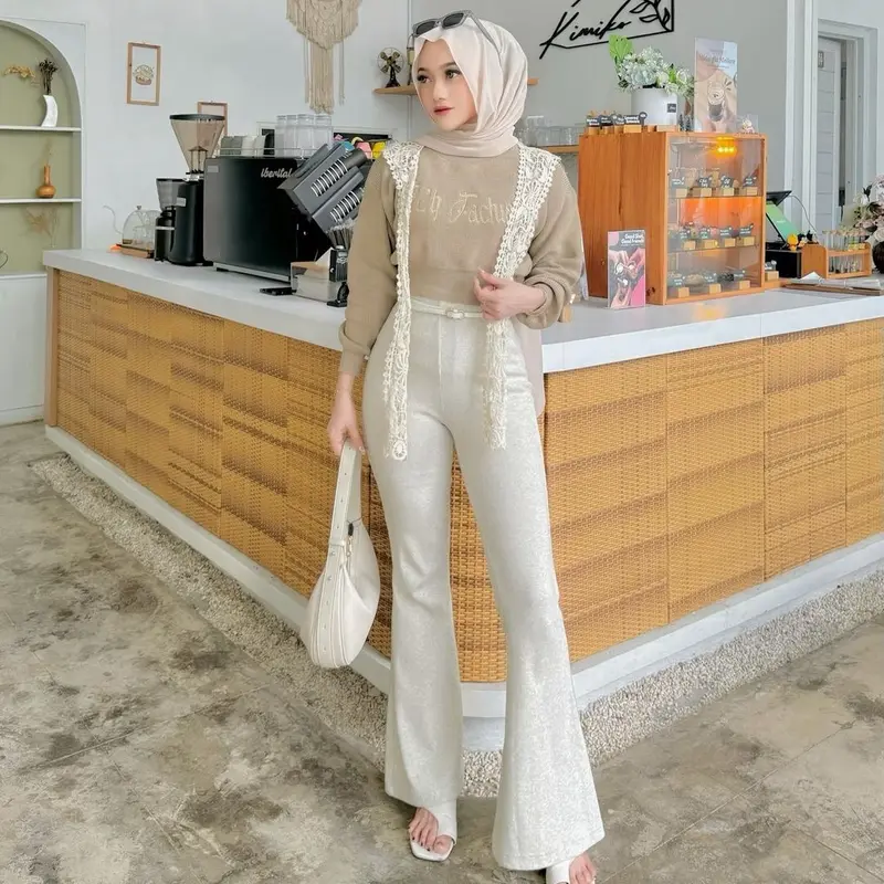 Celana Kulot Skuba Cutbray Highwaist VOL 1 Scuba 6