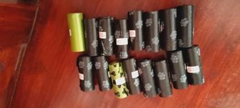 Product Review of BUY 10PCS FREE 6 PCS Assorted Color Plain Pet Garbage Bags Clean Garbage Bags Dog Trash Poop Bag from N**❤ 0