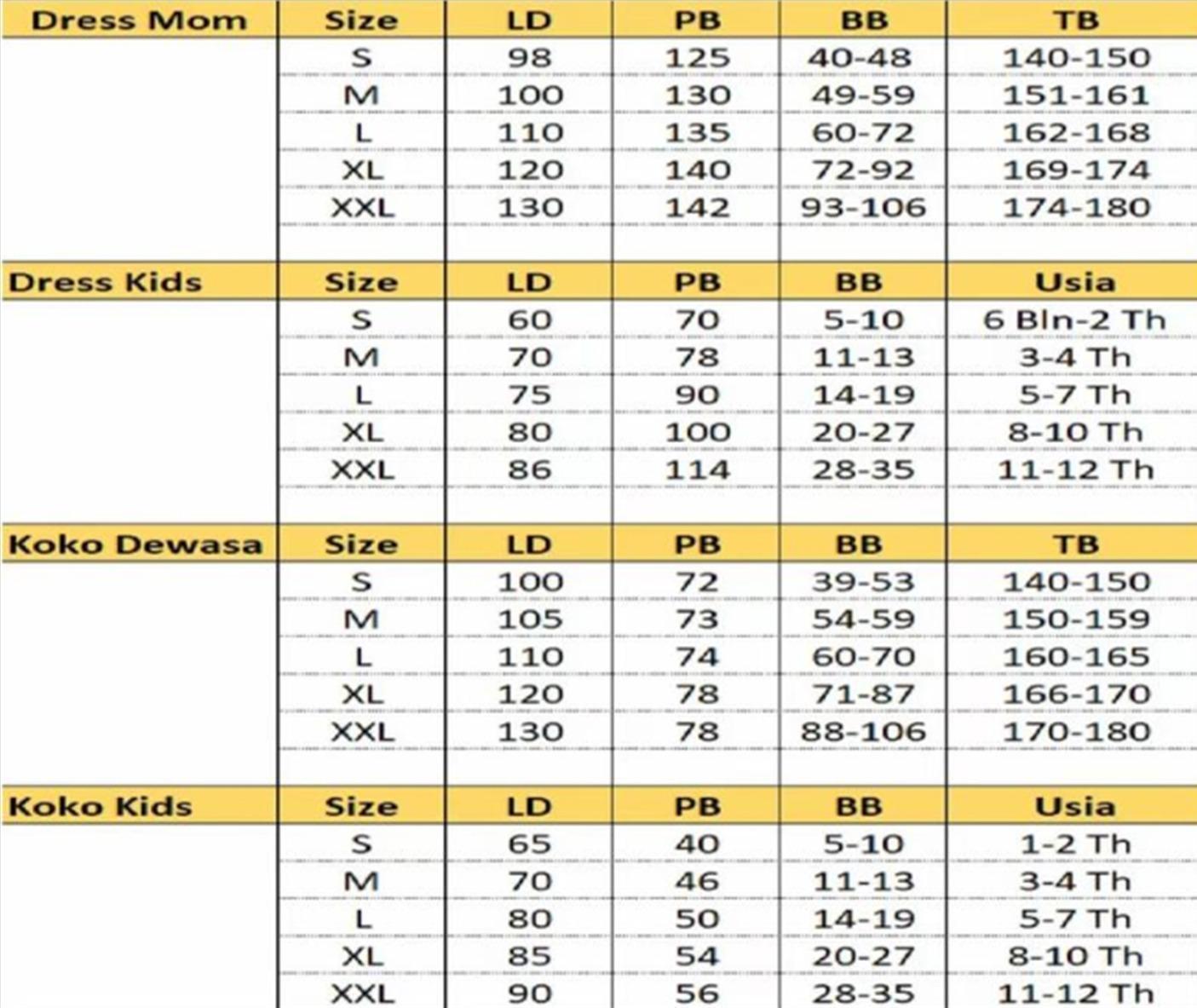 Laila Dress Mom & Kids - Couple Ibu dan Anak Simple, Elegant Dan Nyaman Dipakai Seharian