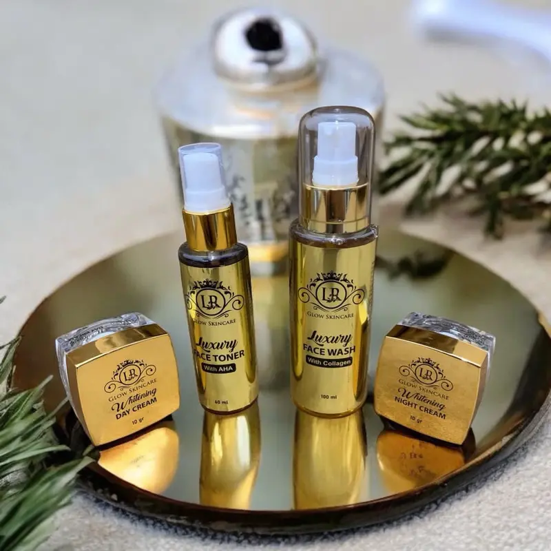 Whitening lr glow skincare Memudarkan Memutihkan Mencerahkan Mengencangkan Laki-Laki Perempuan Pencuci Wajah Hitam Pencerah Muka Facial 0