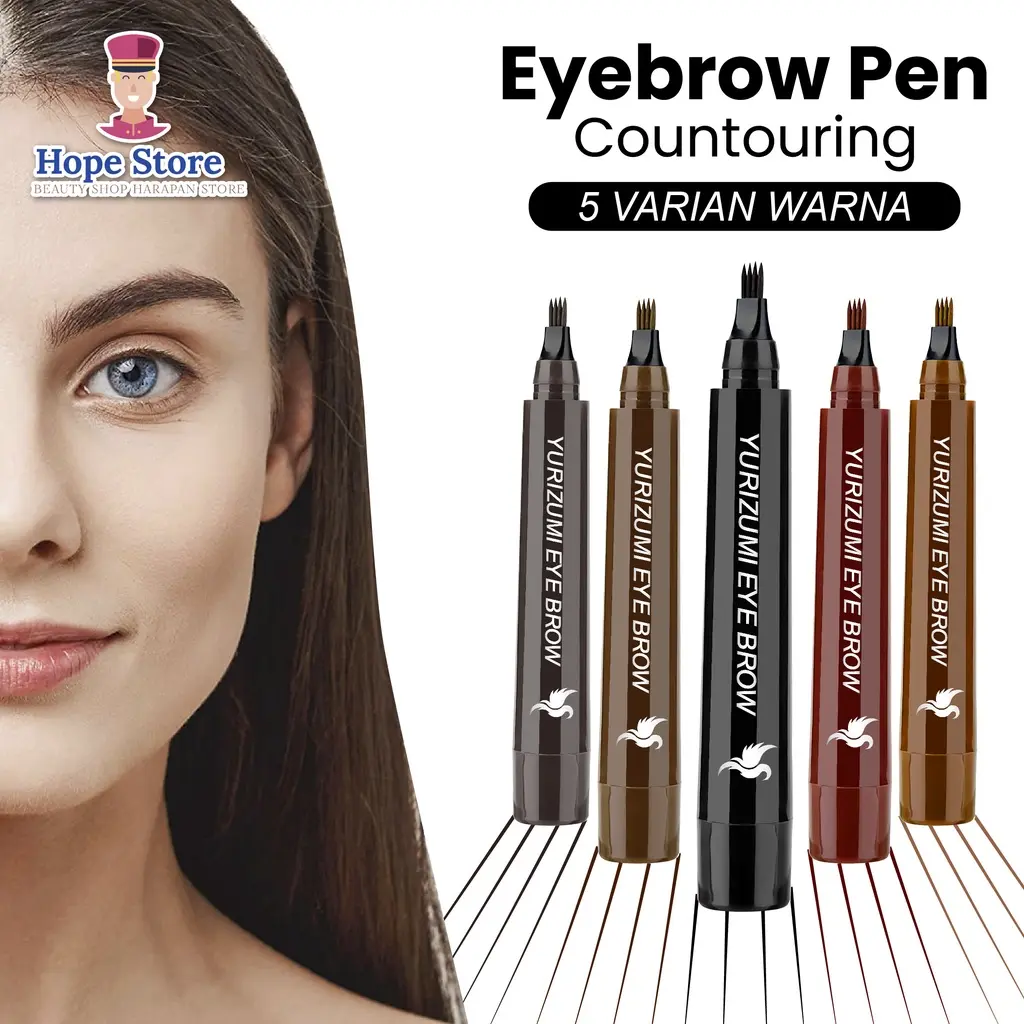 Hope Store - TINT MY 4 TIP Pensil Alis Anti Air Dan Tahan Lama Eyebrow Contouring