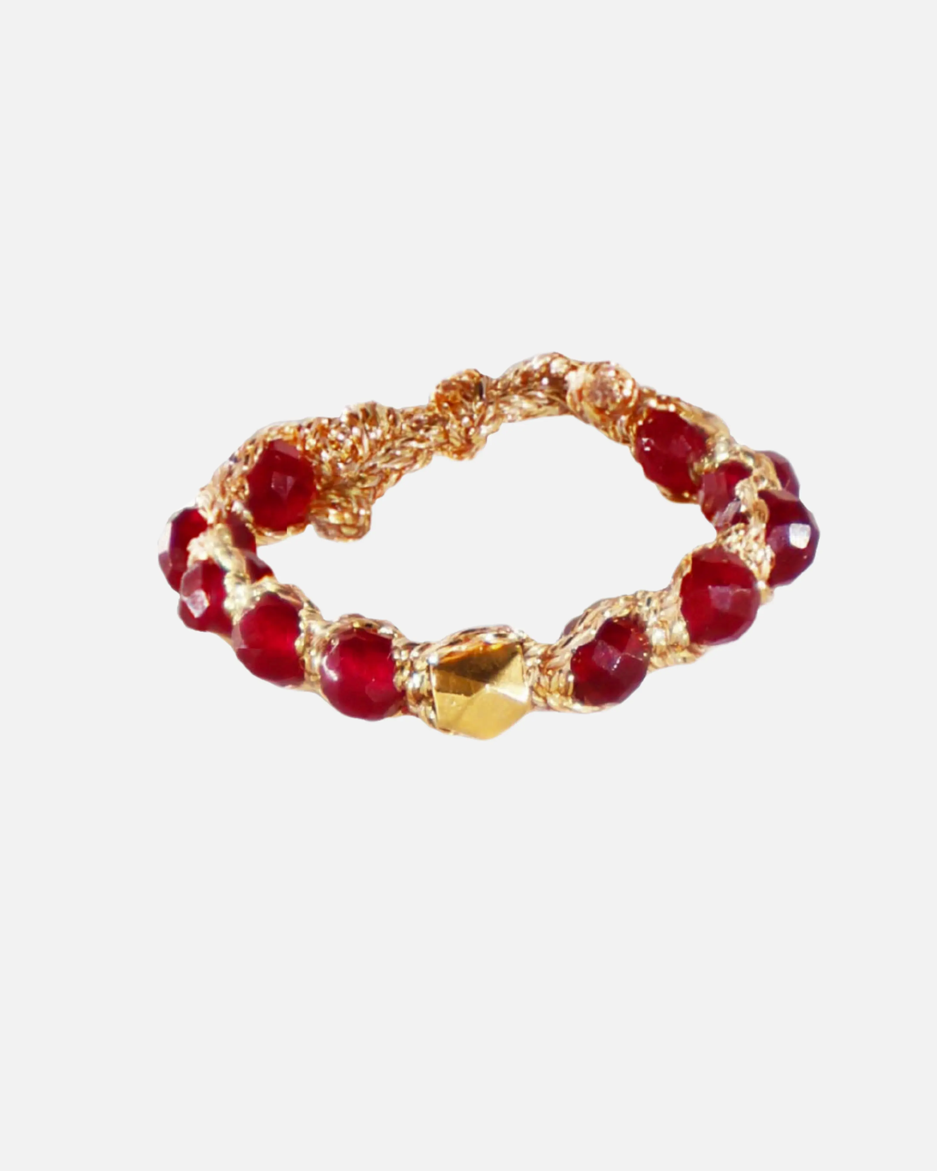 Red Aventurine Rings Semi precious stone for Women Aesthetic Samapura