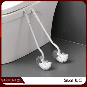 Sikat Kloset Lengkung Pembersih WC Duduk Jongkok Cleaner Brush Toilet Lantai Kamar Mandi