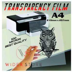 Transparency film clear A4
