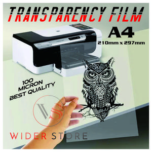 Transparency film clear A4
