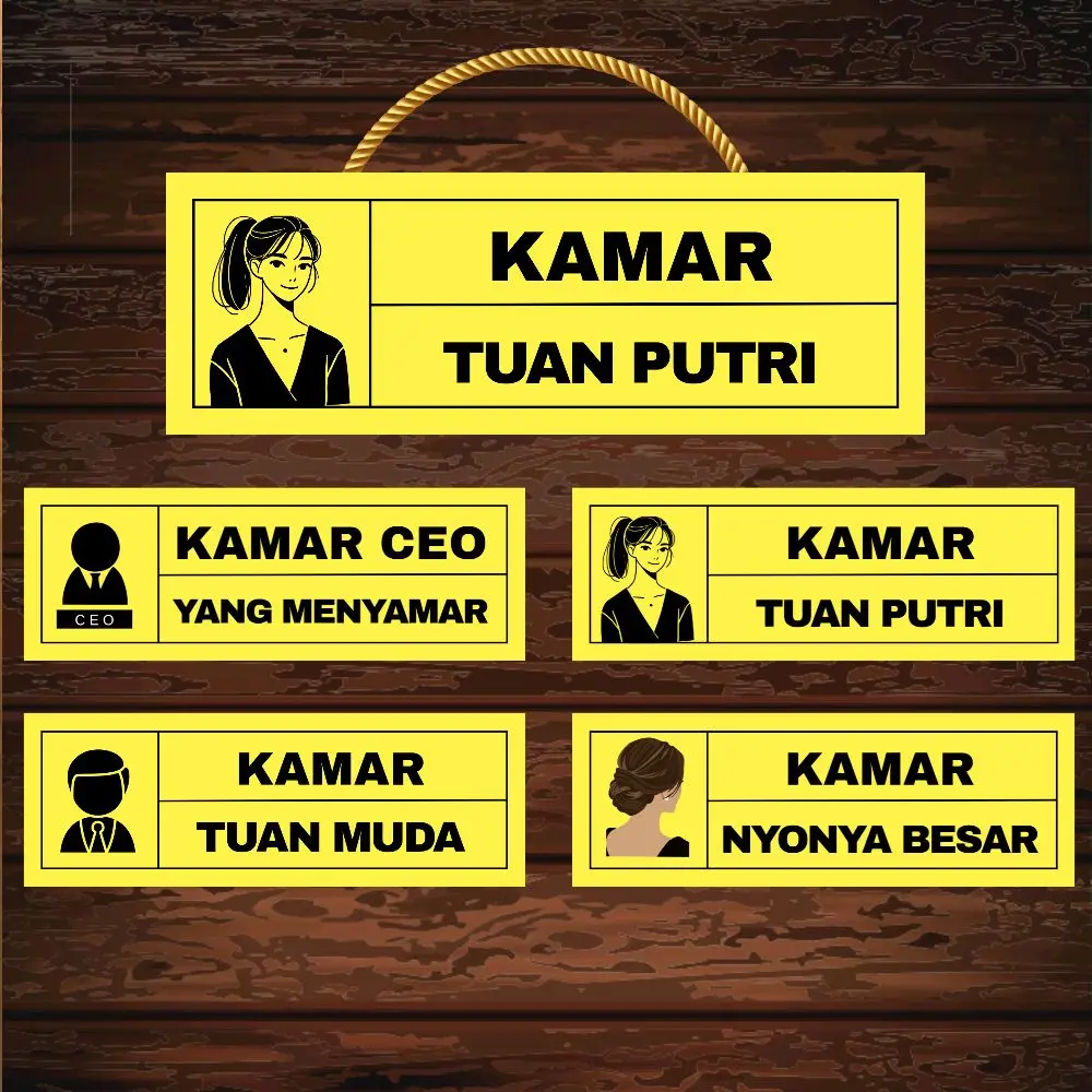 Dekorasi Gantung Aesthetic Tulisan Kamar Tuan Putri | Kamar Nona Muda | Kamar CEO