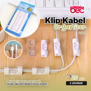 [Dapat 2Set] Klip Kabel Organizer Cable Clip Per pack Pengikat Kabel