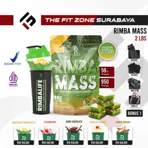 Rimbalife Rimbamass 2 Lbs Whey Protein BPOM dan Halal