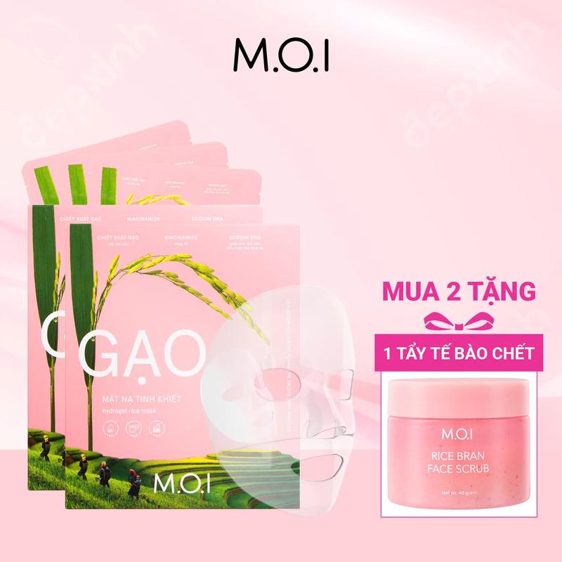  Mặt nạ gạo sáng da M.O.I Hydrogel Rice Mask 32g 
