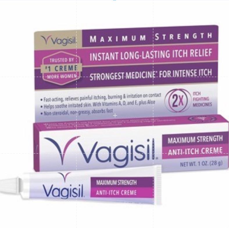 Vagisil Max Strength Anti Itch Cream anti gatal - Creme USA 28g - PINK