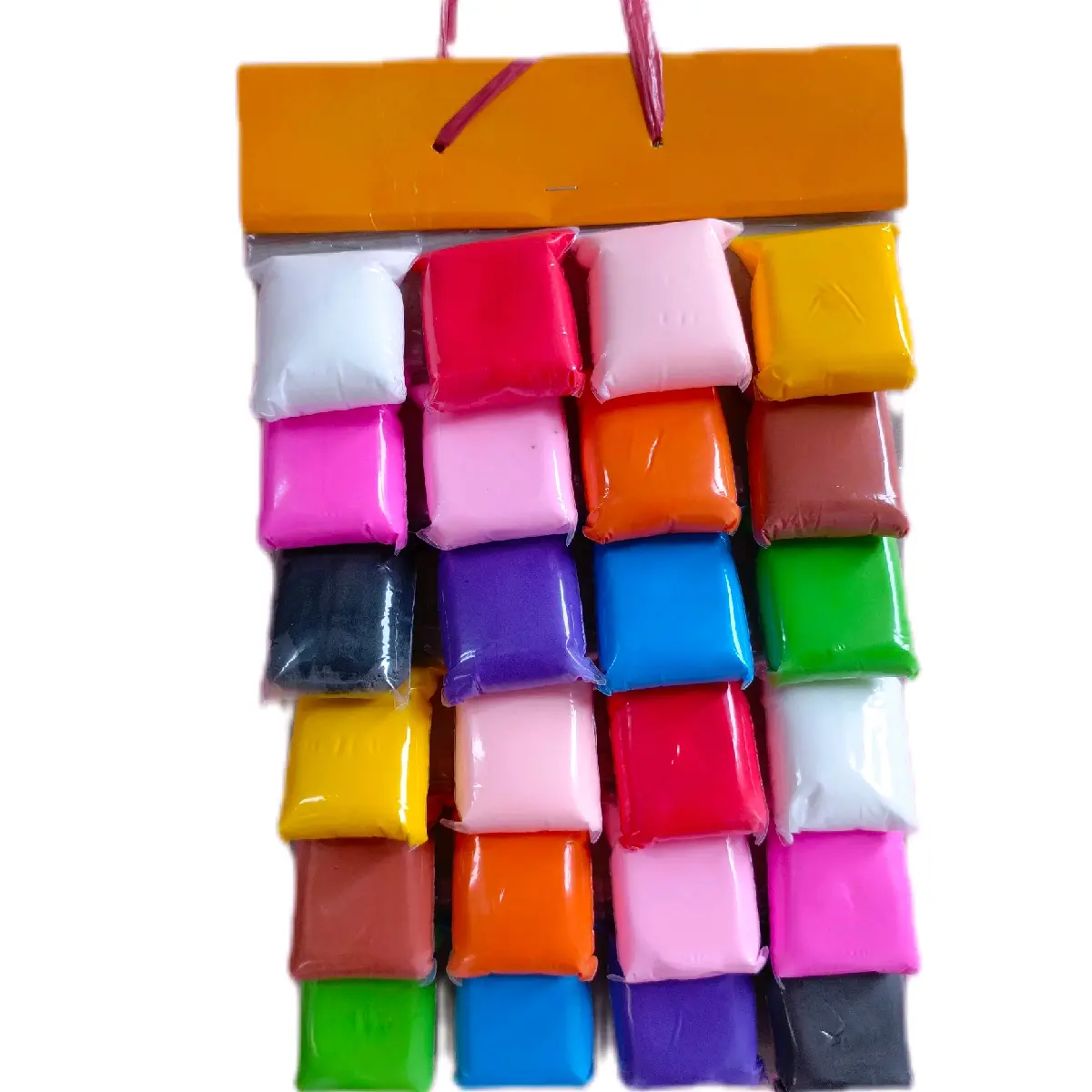 mainan super clay polymer/lilin plastisin/slem bantal isi 24 pcs Slime