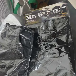 Paket Motoran Sarung Tangan Dan Masker Ninja Hitam Polos Pria Dewasa motorcycle