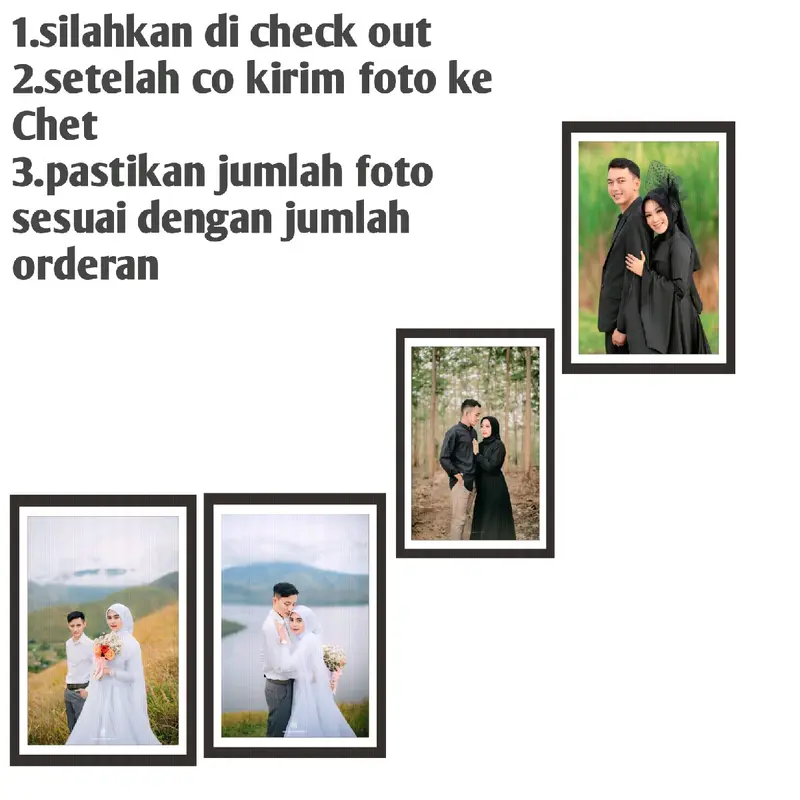 Cetak Foto Plus Bingkai 10R Isi 4 Pcs 2