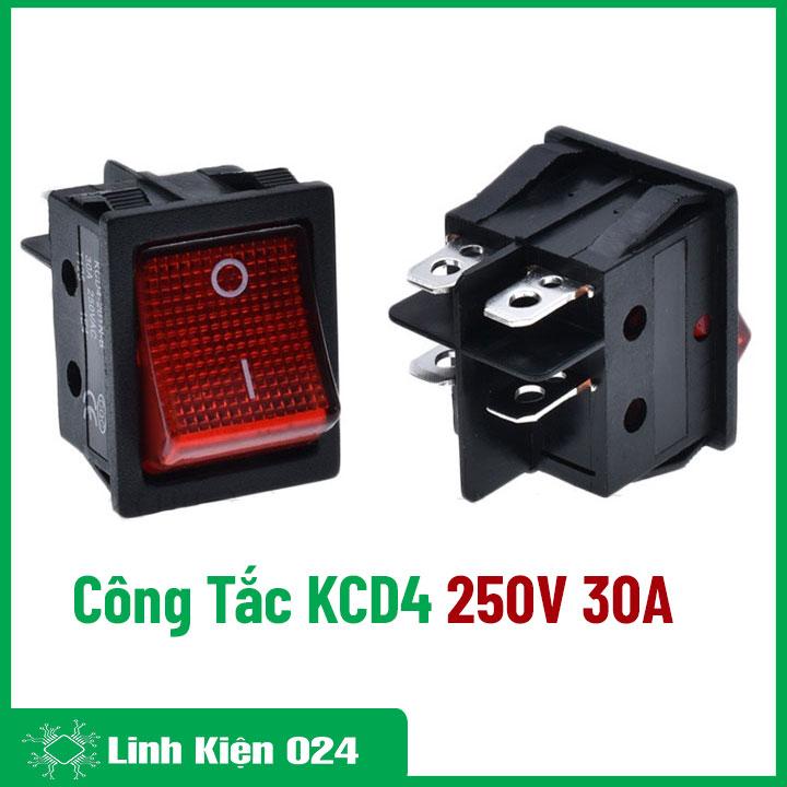 Công tắc bập bênh KCD4 điện áp 250V dòng 30A 4 chân công tắc máy hàn chịu tải lớn