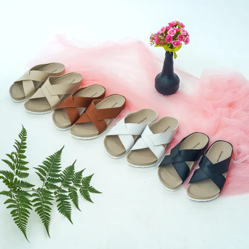 Christian Bale Jessica sendal flat wanita Casual Sandal 7