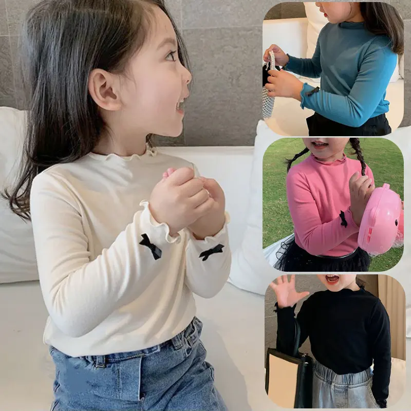 1-8 Years Children Girls Long-sleeve T-shirt