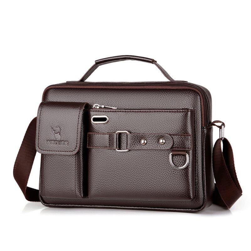 CSONLINEMALL New Tas Selempang Pria Kulit Sling Bag Messenger Briefcase 2