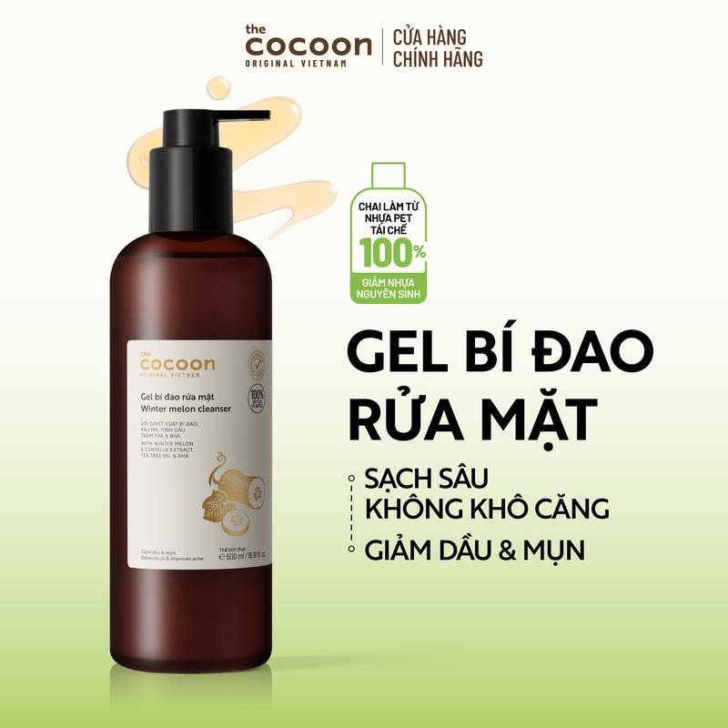 [FS] Supersize - Gel bí đao rửa mặt Cocoon giảm dầu & mụn 500ml