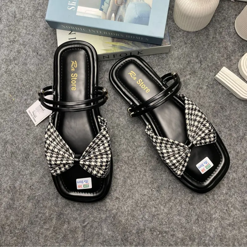 Sandal Wanita Terbaru kekinian 2025 Sendal Sandal Wanita Platform Terbaru Model  Pita Tali Empuk Viral Kekinian Viral 6