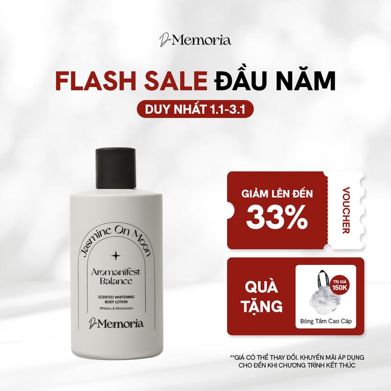   C  Dưỡng Da Body Hương Nước Hoa De Memoria Scented Whitening Body Lotion 300ml Niacinamide Làm Đẹp Dưỡng Body Vitamin C 