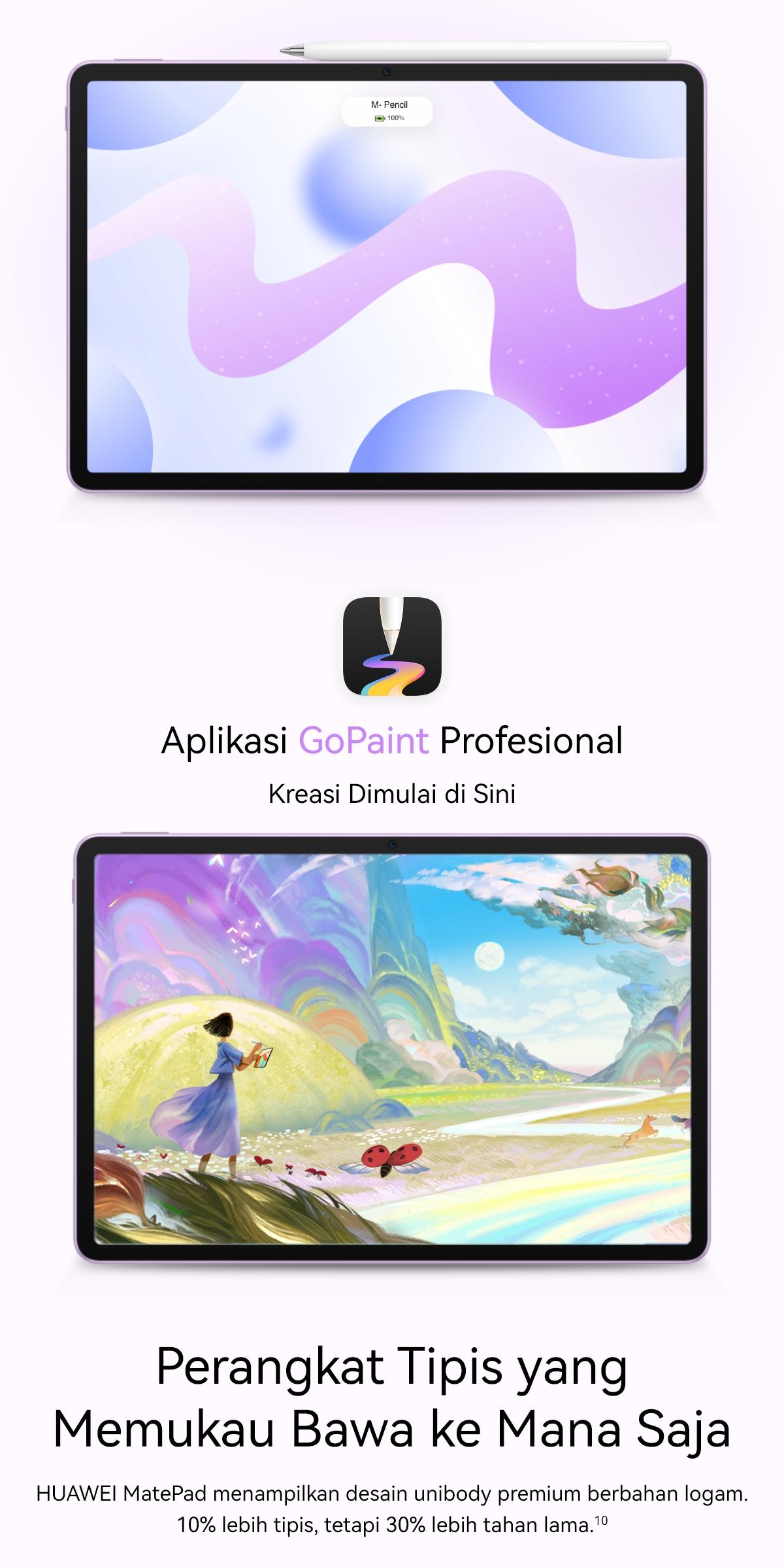 HUAWEI MatePad 11.5-inci 2025 Tablet | WPS Office 2.0 Tingkat PC Eksklusif | Layar Papermatte | 10,100 mAh 40W HUAWEI SuperCharge