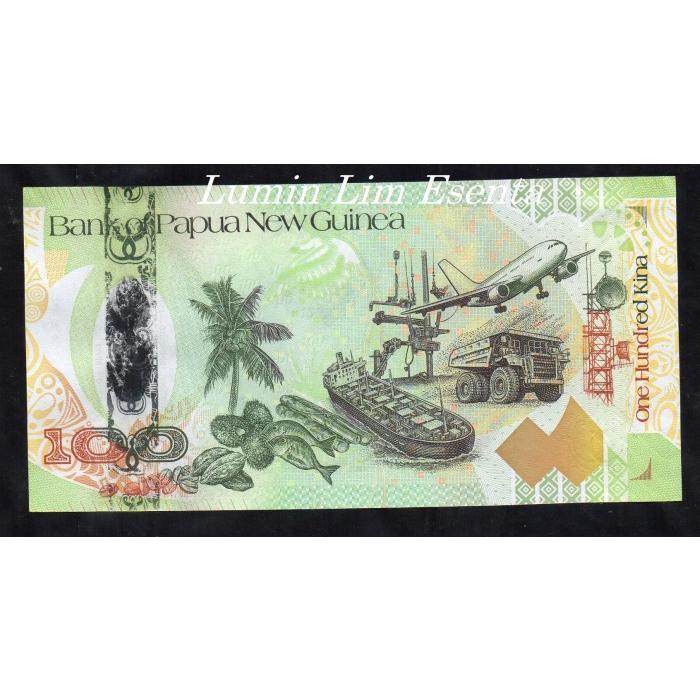 Terlaris BL 1347 Per 1 Lembar Papua 100 Kina Hybrit Unc COD 0