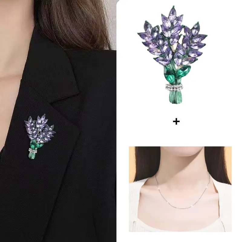 lavender + kalung silver