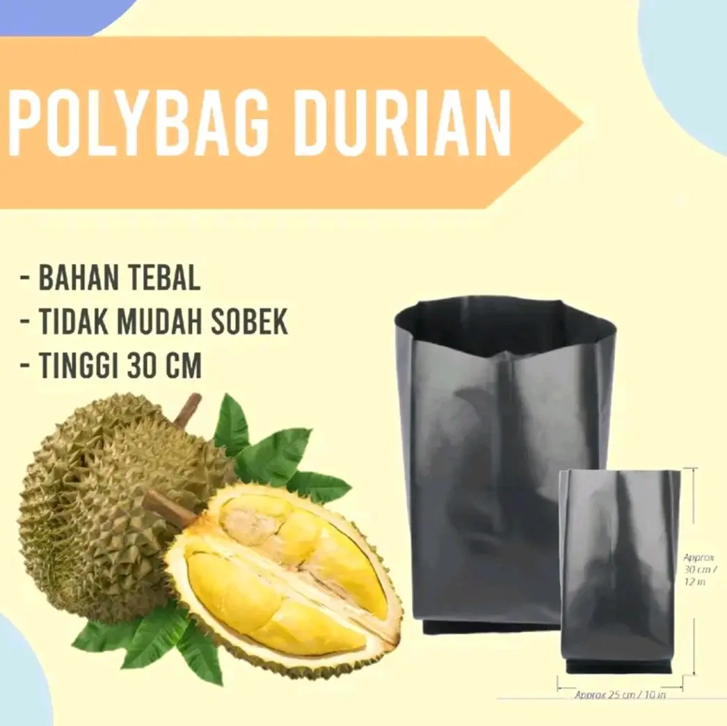 POLYBAG / POT PLASTIK HITAM DUREN
