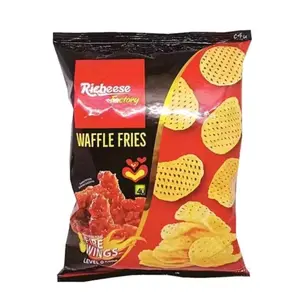 Kue Kering & Riebeese Factory Waffle Fries Level 0 - Keripik Kentang Rasa Waffle yang Renyah dan Lezat