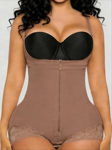 1 unidad de faja moldeadora colombiana para mujeres posparto, bodysuit moldeador de compresión, body moldeador profesional, mono moldeador versátil, adecuado para uso diario o fiestas.