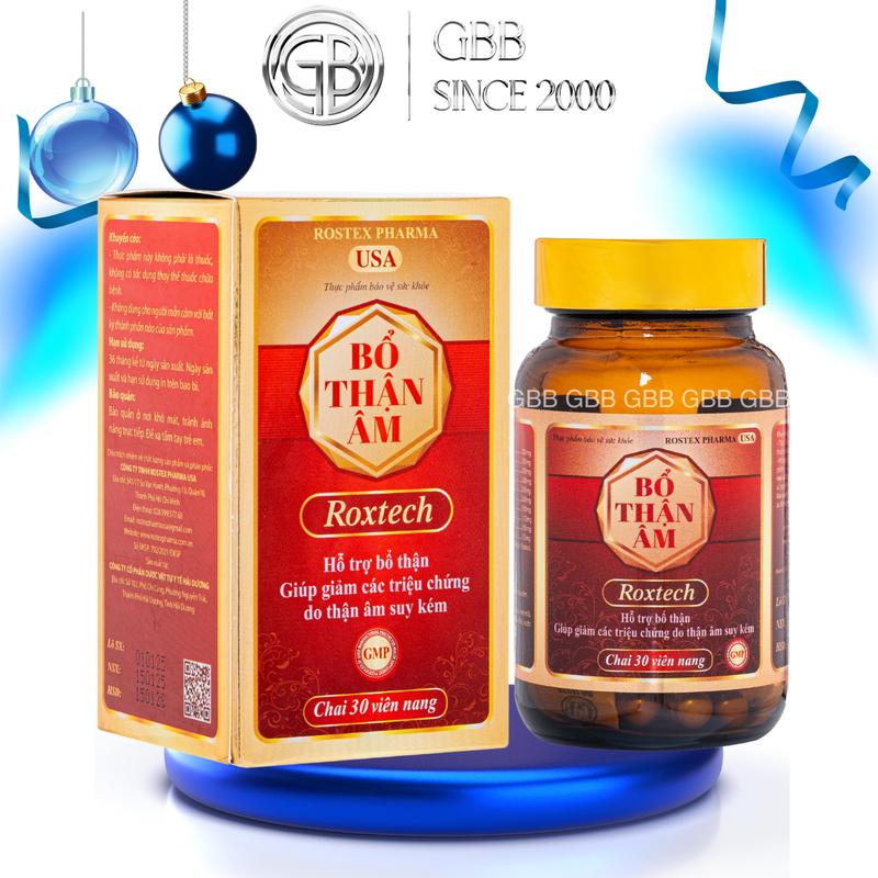  Viên uống bổ thận âm giúp giảm suy thận tiểu đêm mệt mỏi do thận yếu  1 chai 30 viên  