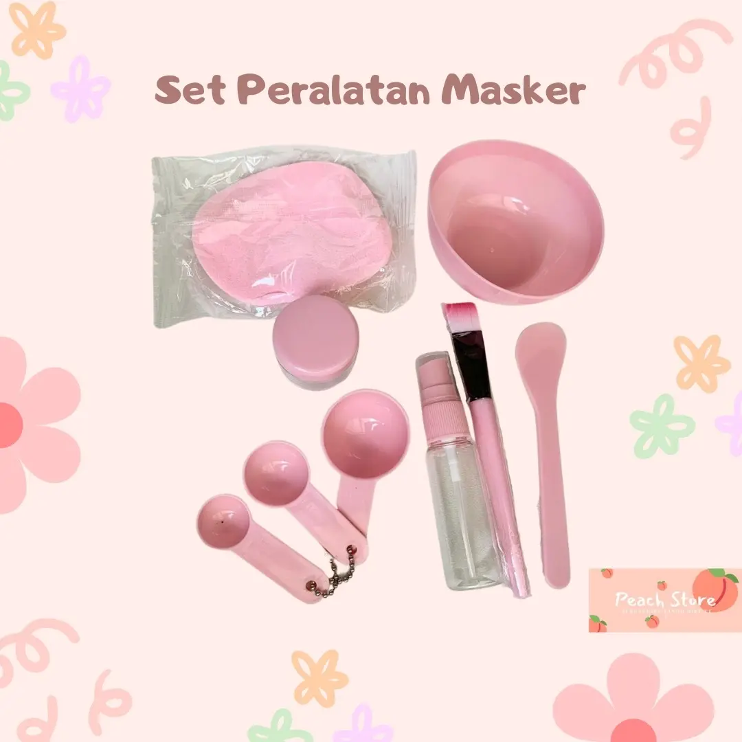 Alat masker wajah set 9pcs mangkok masker kuas masker Wajah