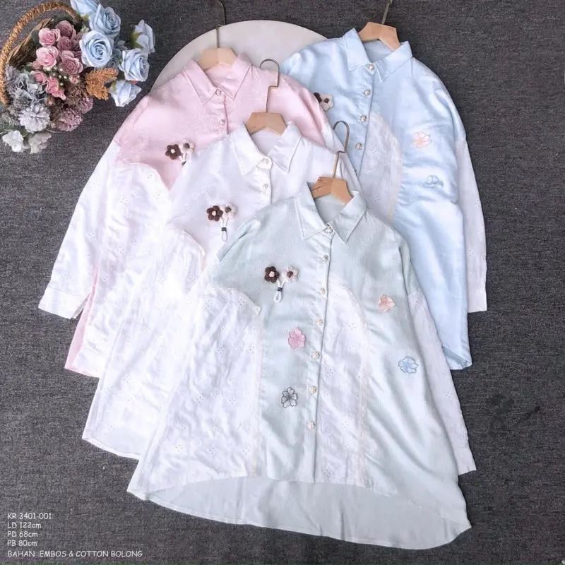 Atasan Terbaru Kabol Mix Katun Embos Kode 3401 0
