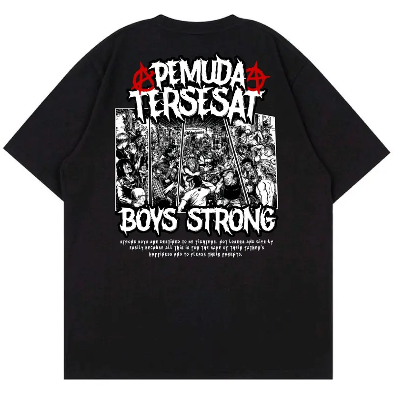 T-shirt kaos pemuda tersesat code gangster Cowok Keren Panjang 3