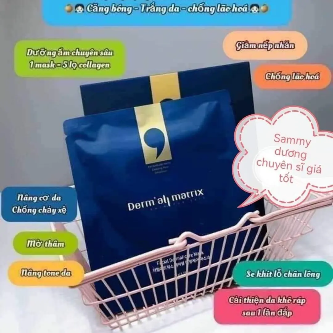 Derm' all matrix facial dermal - care mask