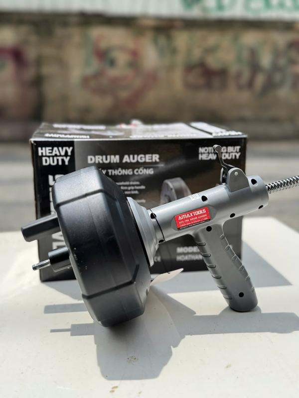  Máy Thông Cống Cầm Tay AMAXTOOLS ATC-760 – Dây Lò Xo Siêu Dài – Chuyên Xử Lý Nghẹt Ống Bồn Rửa- MÁY XÂY DỰNG HỒNG NHIÊN 