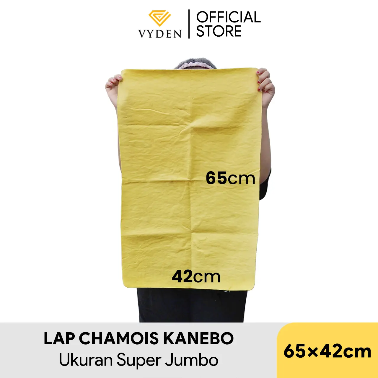 Kain Lap Chamois Kanebo Sangat Besar XXXL 65 x 42 Tebal Berserat Pengering Cuci untuk Mobil Motor Serap Air Tinggi Ukuran Jumbo bukan Aion Japan Jepang Magic Towel Kaca Lantai Rumah