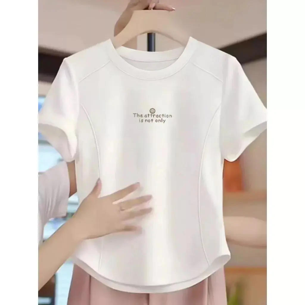 Baju Wanita Oblong - Bahan Spandek Distro - Baju Lengan Pendek - Atasan - Baju Kasual - T-shirt COD