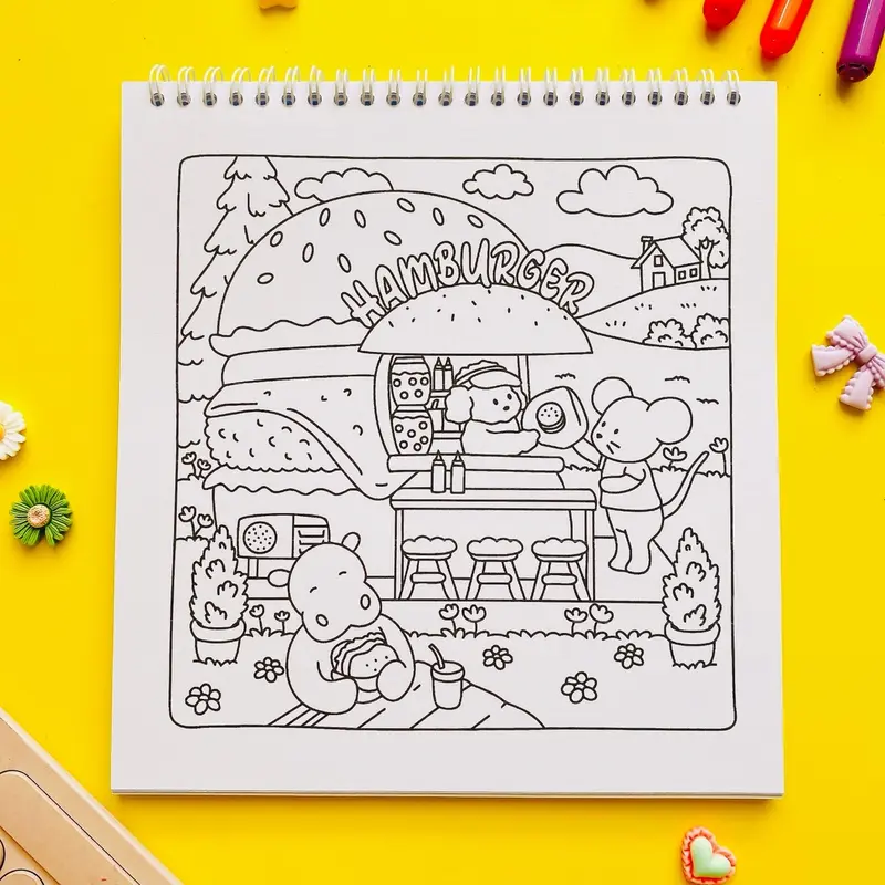 Cute Shop Super Cute Coloring Book - Buku Mewarnai Yang Cocok Untuk Mengisi Waktu luang 4