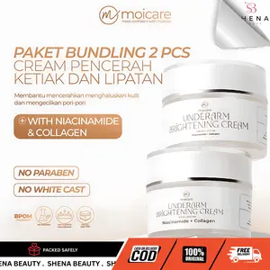 [BELI 2 LEBIH HEMAT] Moicare Underarm Brightening Cream 10ml - Krim Pencerah Ketiak Selangkangan & Lipatan | BPOM