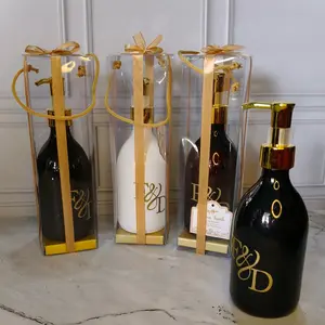 isi 10pc || MINIMAL order 50 pcs || Botol sabun sampo Custom sablon Kemasan mika pita