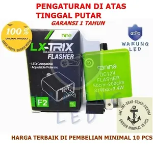 Flasher LED 9NINE LUXIMOS LX TRIX Sign Sein Sen motor pengatura setelan atas Asli Lampu