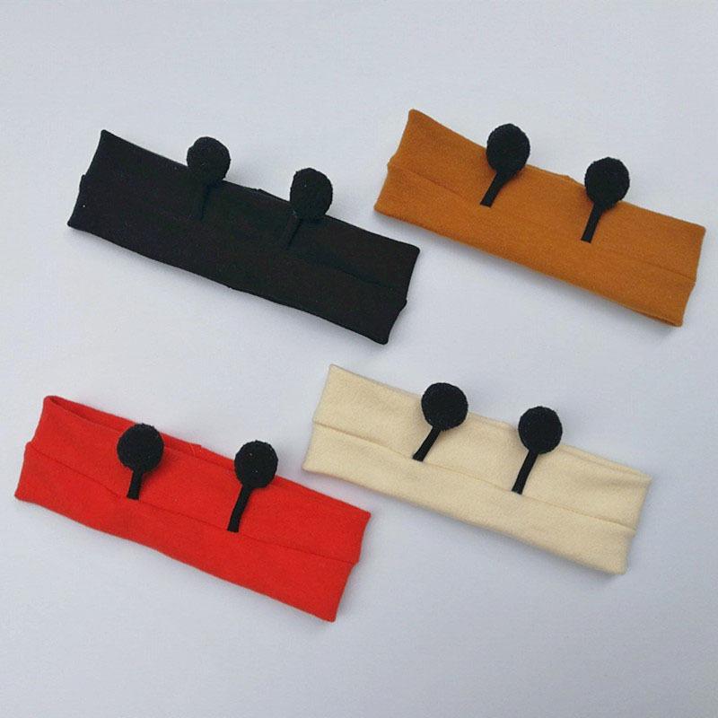 Product Introduction of Outdoor Children's Headwear New Solid Color Cute Headband Baby Halogen Door Headband 7