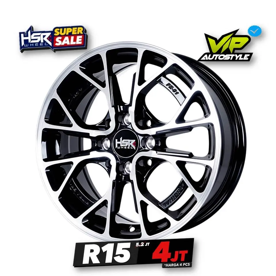 Promo Sale HSR FE01 Ring 15 Tampilan Sporty Untuk Mobil Impian Cocok Untuk Avanza Brio Agya Yaris Jazz Ayla Velg R15 Promo Terbatas