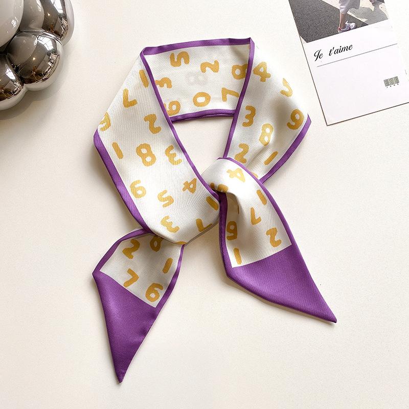 Product Introduction of Băng Đô Thời Trang Khăn Quàng Cổ Cho Nữ Khăn Quàng Ruy Băng Nhỏ Khăn Quàng Cổ Cổ 85 * 6Cm / 20G Túi Ruy Băng Twilly Cho Nữ Phụ Kiện Túi Xách Có Dây Đeo Cổ Tay Khăn Lụa 1 Chiếc SJ1997-87-A 16