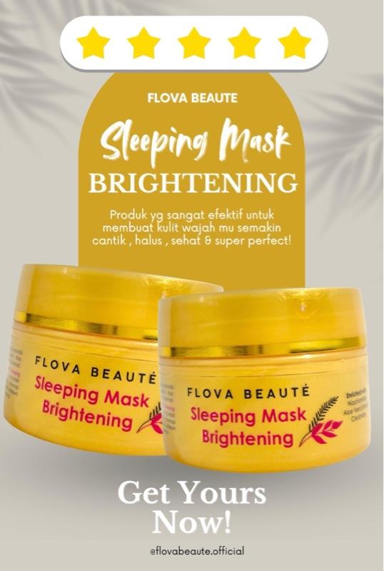 Sleeping Mask Brightening Flova Beaute