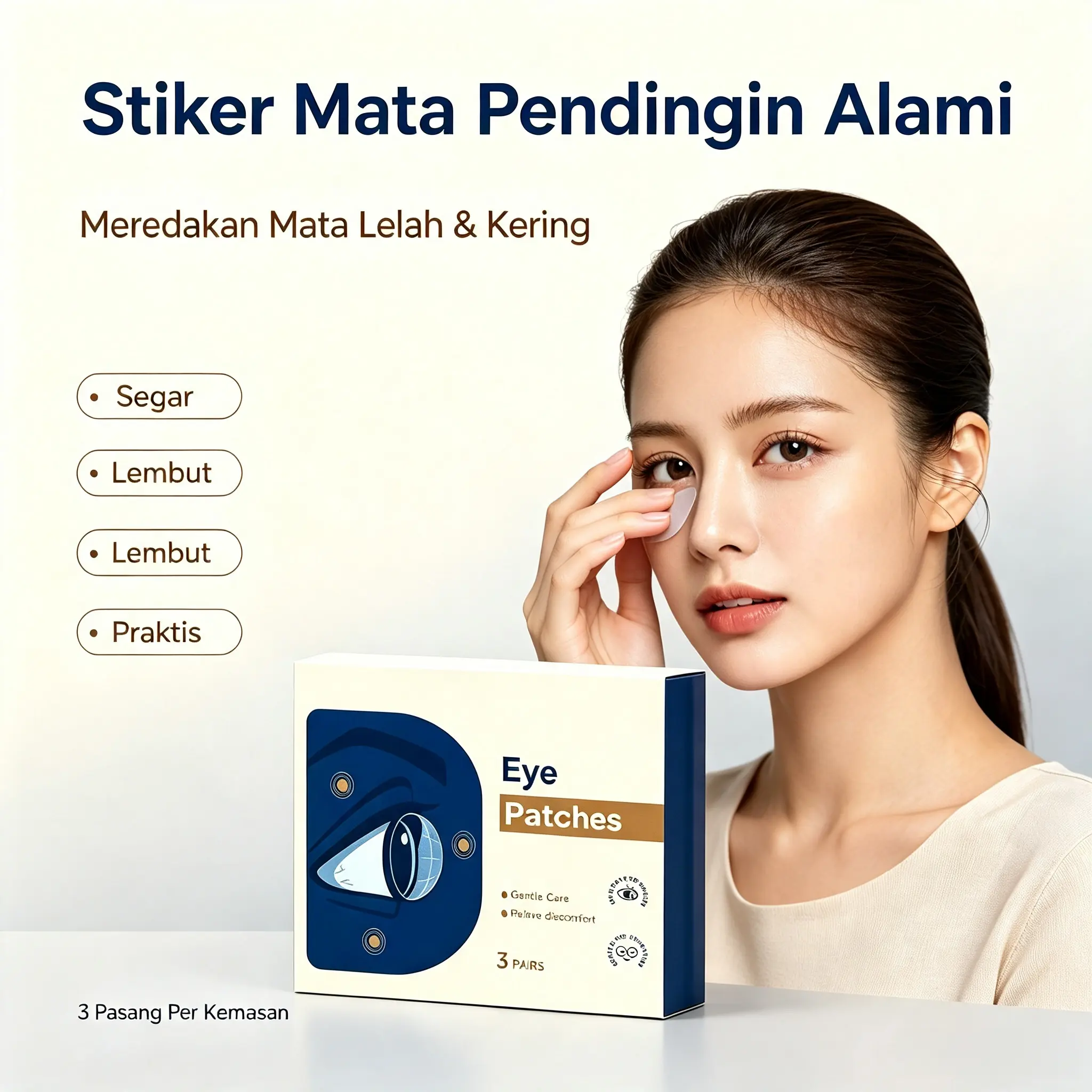 Mata Lelah Setelah Main HP? Eye Patch Pendingin Mengandung Ekstrak Mint & Arginin, Memberikan Sensasi Dingin Segar, Meredakan Kelelahan Mata!