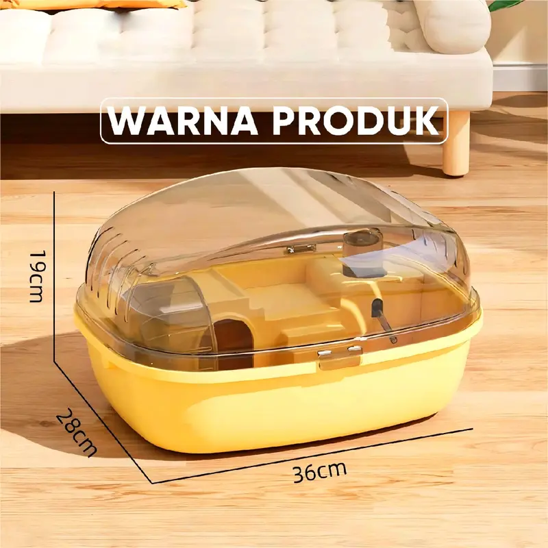KANDANG HAMSTER 1 SET PORTABLE《MODEL OVAL》PREMIUM 6