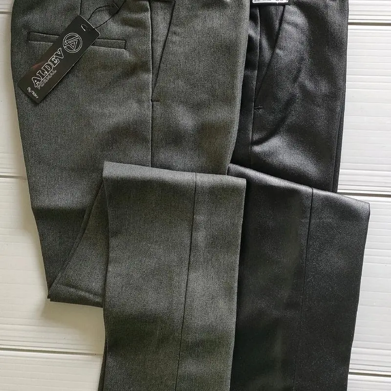 Celana Formal Anak Model Slimfit Bahan Woll Tebal dengan Resleting Auto Lock dan Daleman Furing - Hitam - Fashion laki ankle pants 5